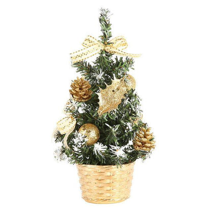 Kleiner Weihnachtsbaum mit Blumen und Geschenken - Miseru