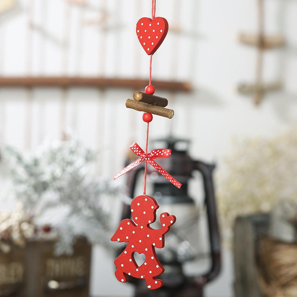 Weihnachten Baum Kreative Polka Dot Holz Anhänger - Miseru