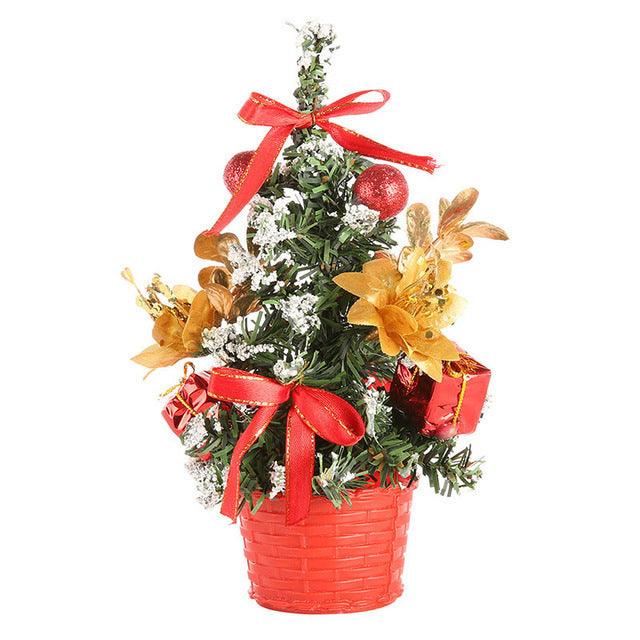 Kleiner Weihnachtsbaum mit Blumen und Geschenken - Miseru