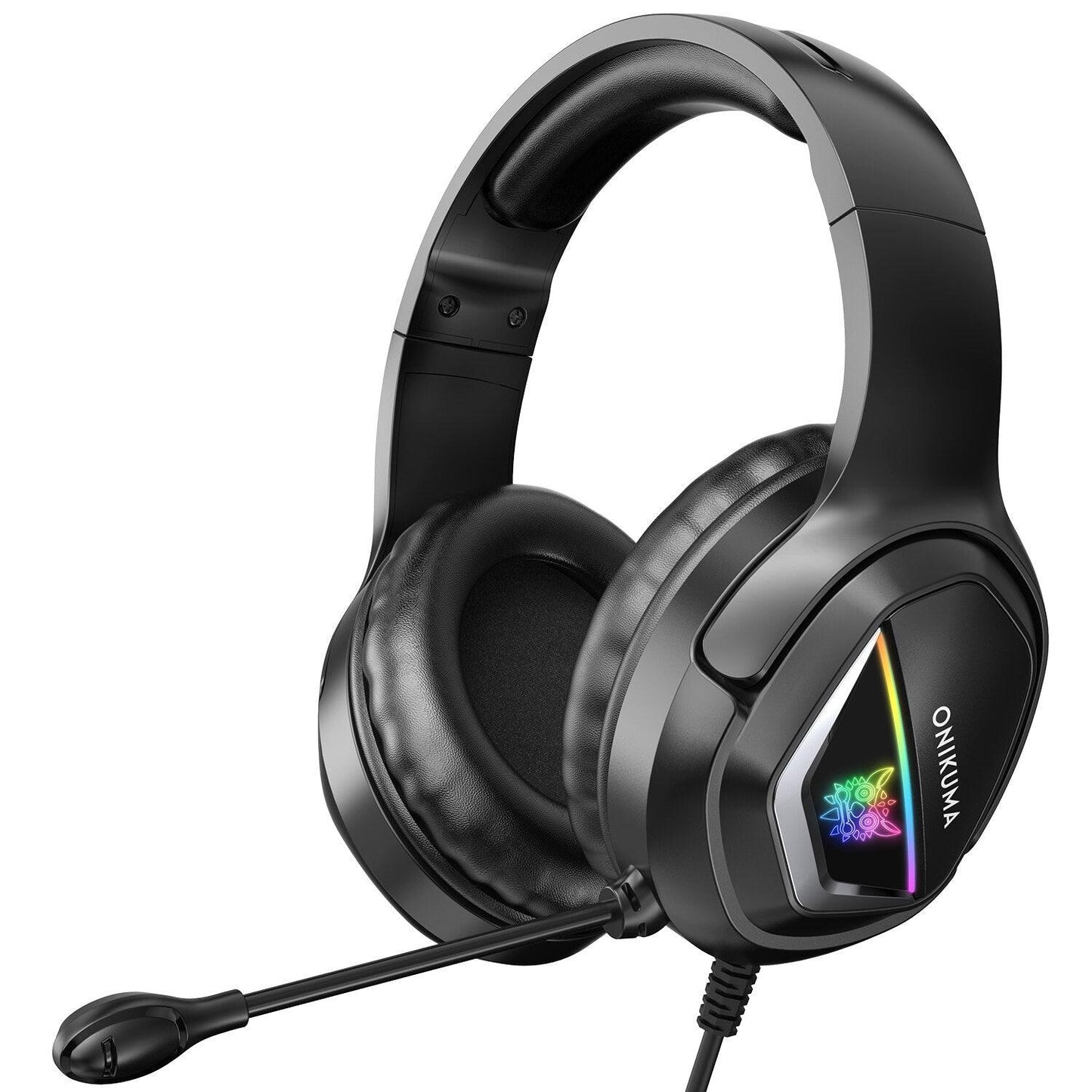 ONIKUMA X4 Gaming Headset kabelgebundene Stereo-Bass-Kopfhörer mit Mikrofon LED-Kopfhörer für PC Laptop Tablet PS4 Casque - Miseru