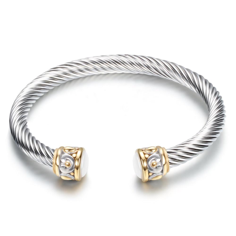 VQYSKO Edelstahl Armbänder Gold & Silber - Miseru