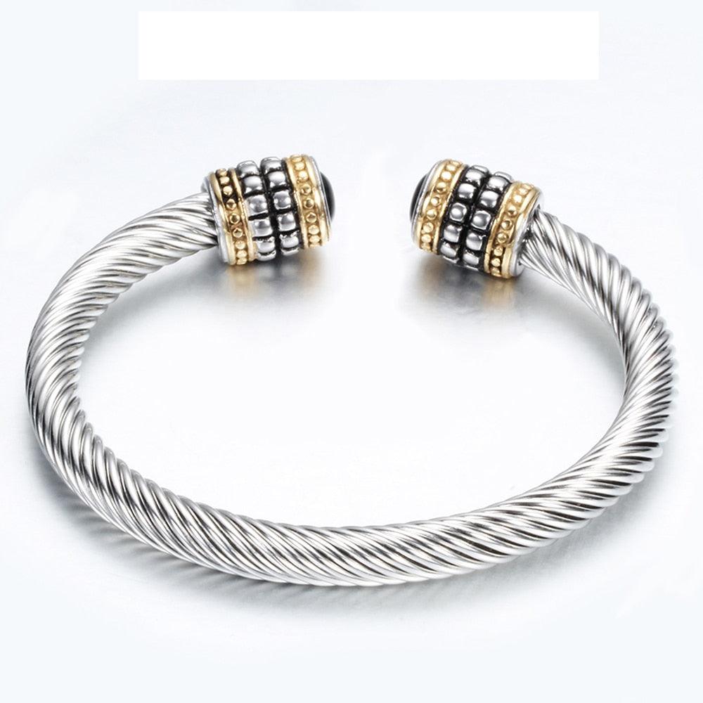 VQYSKO Edelstahl Armbänder Gold & Silber - Miseru