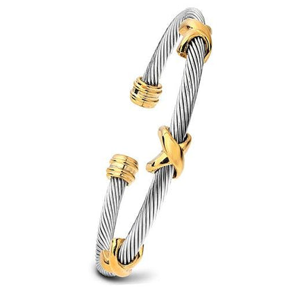 VQYSKO Edelstahl Armbänder Gold & Silber - Miseru