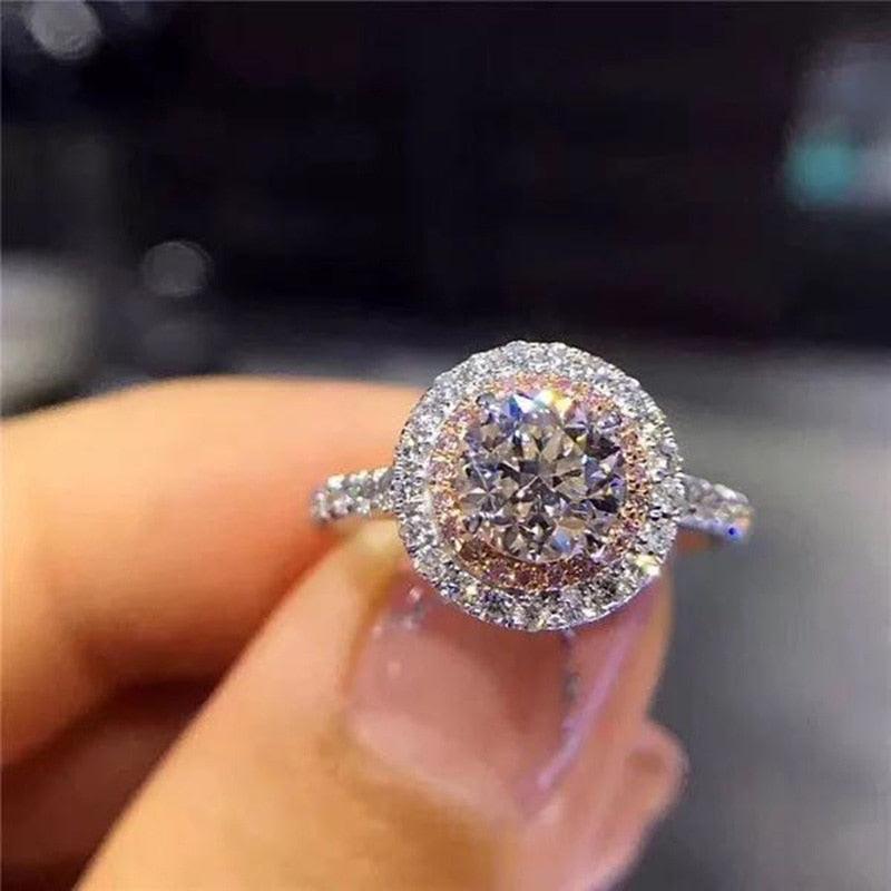 DIWENFU | Kristall Diamant Ring für Frauen - Miseru