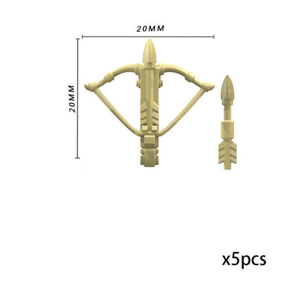 LEGO | Mittelalter Ritter Waffe Schwert für Spartan Krieger Burg Ritter Rom Kreuzritter Schild Speer Armbrust Bausteinfiguren - Miseru