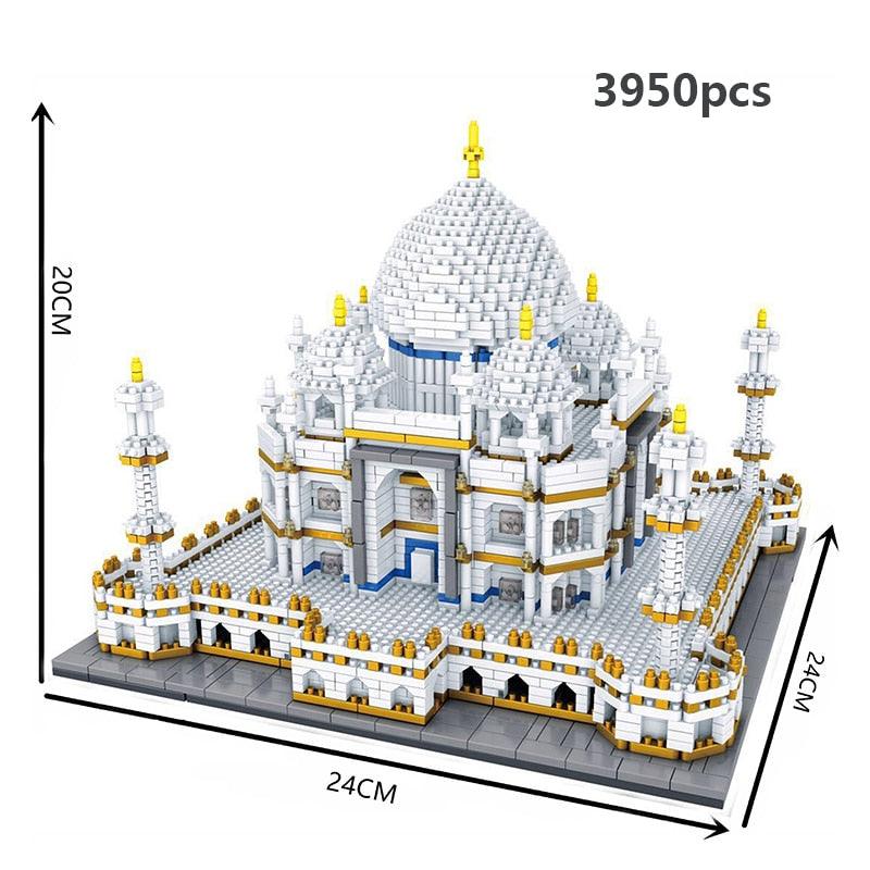 LEGO | Stadtarchitektur Freiheitsstatue Big Ben Eiffelturm Mikro-Bausteinpaar Moskau London Kathedrale Diamant-Konstruktionsspielzeug - Miseru