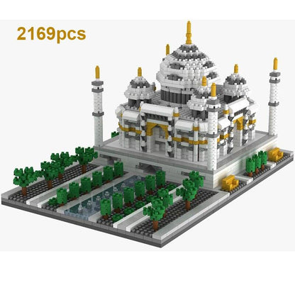 LEGO | Stadtarchitektur Freiheitsstatue Big Ben Eiffelturm Mikro-Bausteinpaar Moskau London Kathedrale Diamant-Konstruktionsspielzeug - Miseru