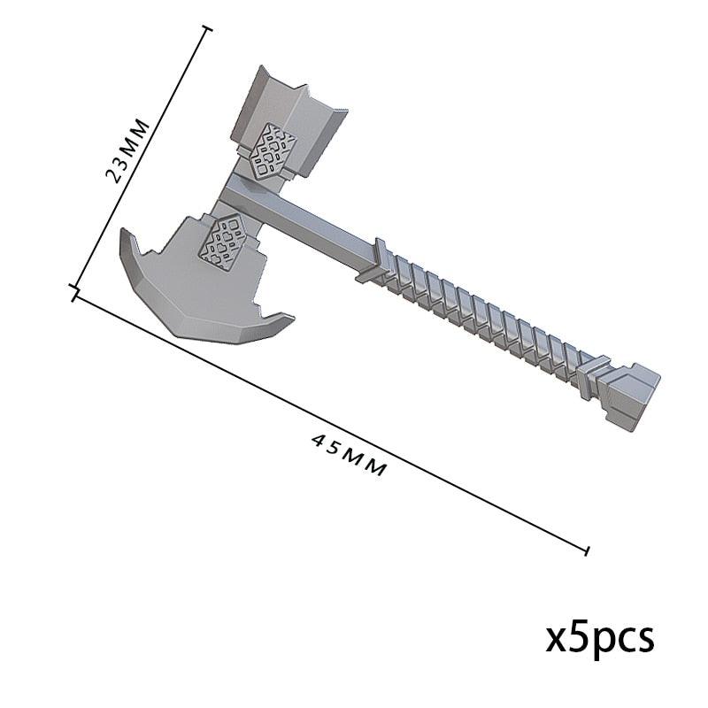 LEGO | Mittelalter Ritter Waffe Schwert für Spartan Krieger Burg Ritter Rom Kreuzritter Schild Speer Armbrust Bausteinfiguren - Miseru