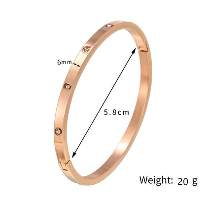 Elegantes Edelstahl-Armband Roségold - Miseru