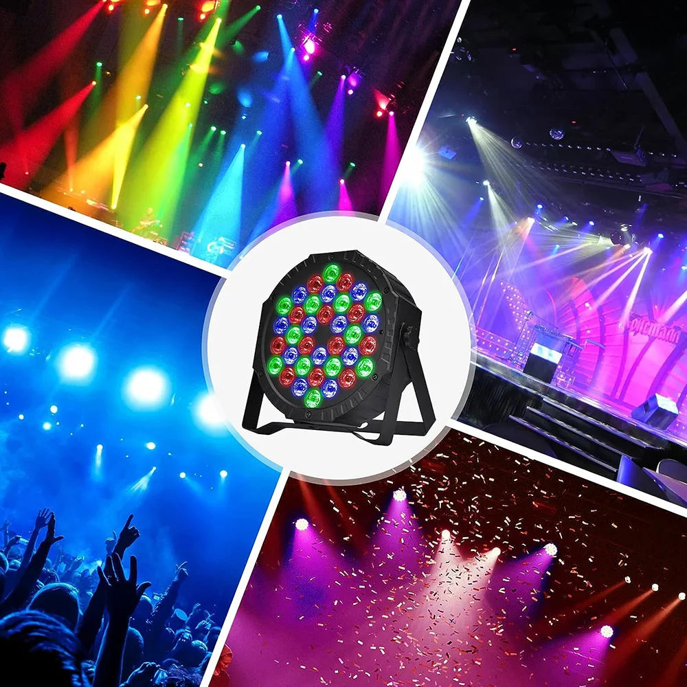 36LED RGB Bühnenlichter Par Lichteffekt DJ Disco DMX Beleuchtung Party