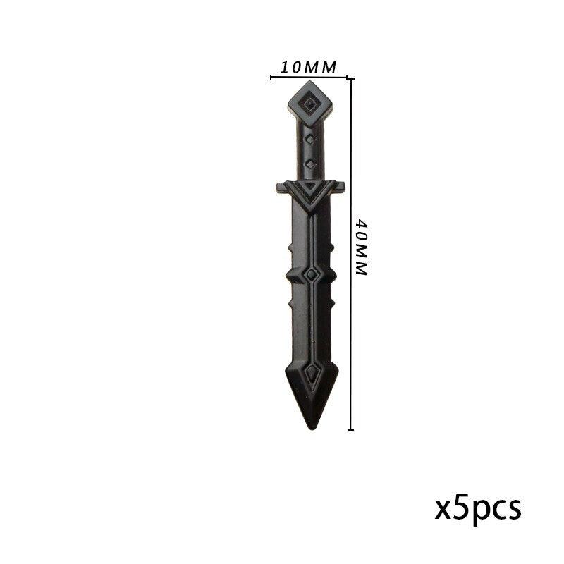 LEGO | Mittelalter Ritter Waffe Schwert für Spartan Krieger Burg Ritter Rom Kreuzritter Schild Speer Armbrust Bausteinfiguren - Miseru