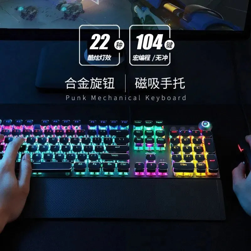 F2088 Mechanische Gaming-Tastatur, Anti-Ghosting,