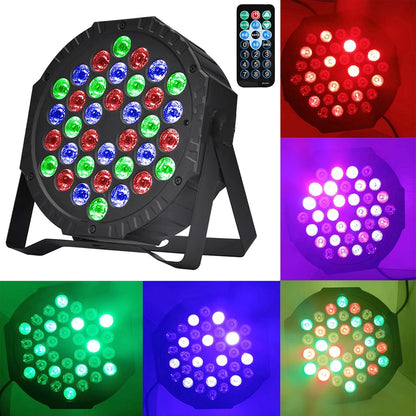 36LED RGB Bühnenlichter Par Lichteffekt DJ Disco DMX Beleuchtung Party