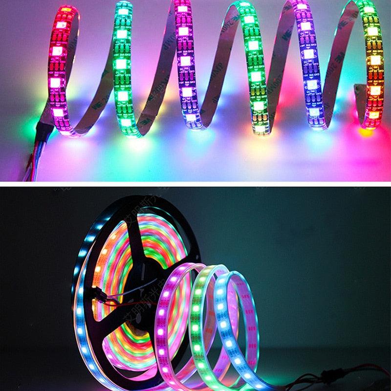 LED Lichtleisten Set RGB Bunt USB Bluetooth App - Miseru