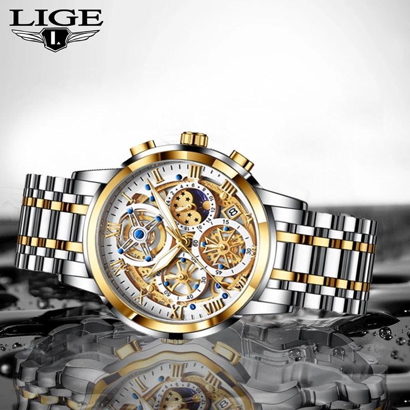 LIGE | Chronograph Armbanduhren Herren - Miseru