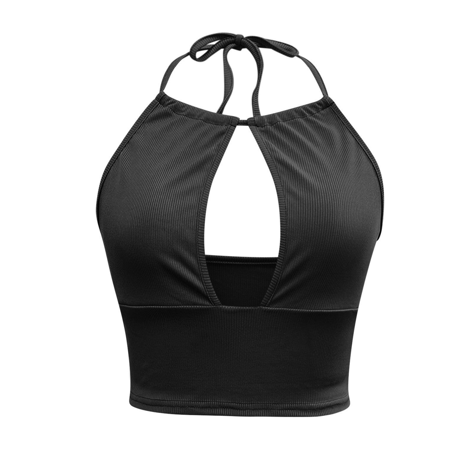 Kamisole Halter Weste Frauen Sommer Sexy Hohl Tops - Miseru