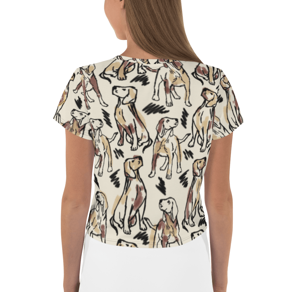 Miseru | Team Abby Hunde Fan Crop-Top Shirt - Miseru