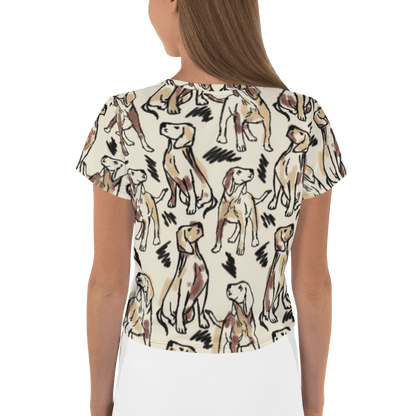 Miseru | Team Abby Hunde Fan Crop-Top Shirt - Miseru