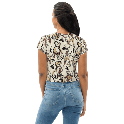 Miseru | Team Abby Hunde Fan Crop-Top Shirt - Miseru