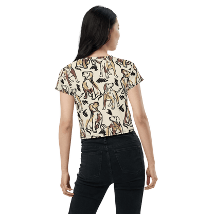 Miseru | Team Abby Hunde Fan Crop-Top Shirt - Miseru