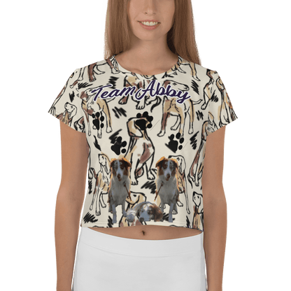 Miseru | Team Abby Hunde Fan Crop-Top Shirt - Miseru