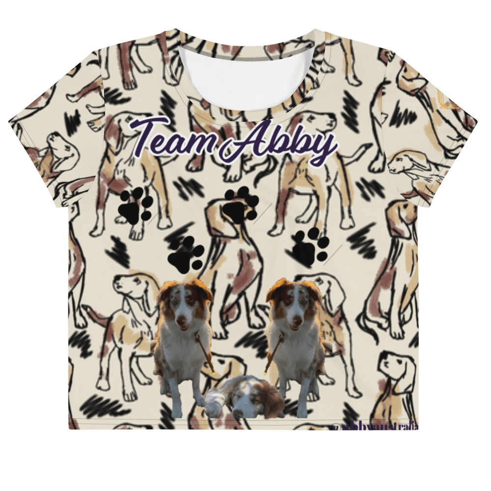 Miseru | Team Abby Hunde Fan Crop-Top Shirt - Miseru