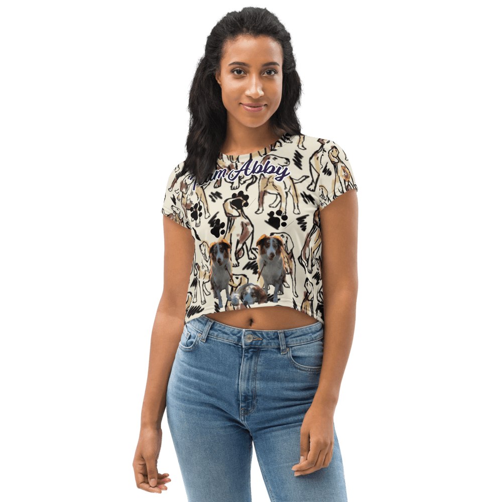 Miseru | Team Abby Hunde Fan Crop-Top Shirt - Miseru