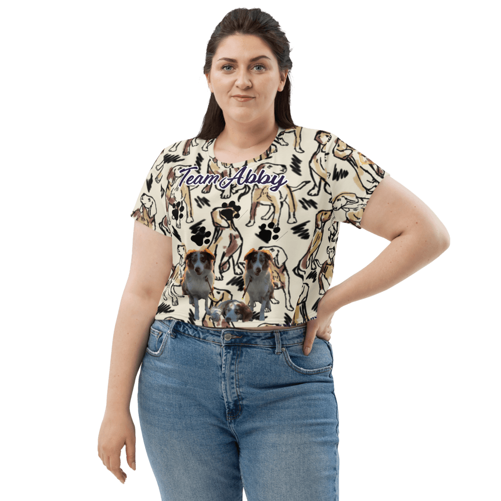 Miseru | Team Abby Hunde Fan Crop-Top Shirt - Miseru