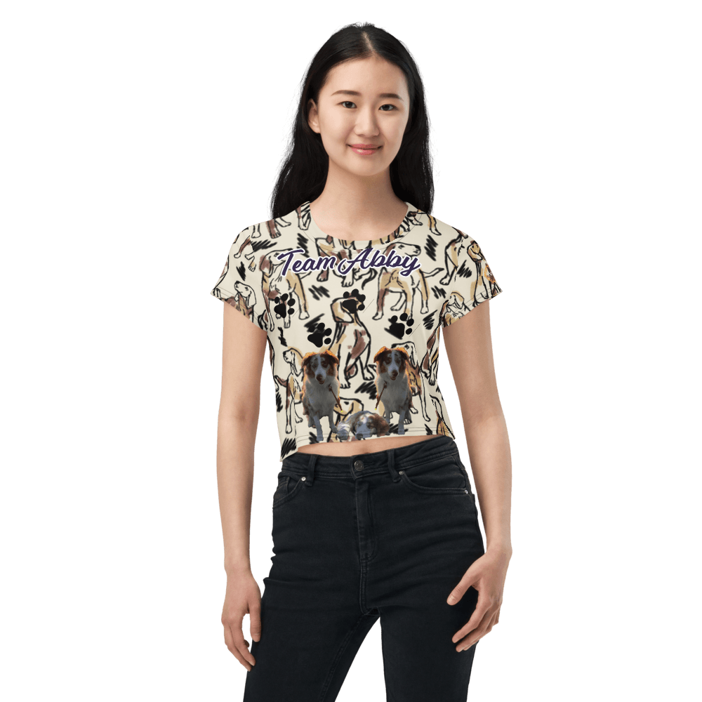 Miseru | Team Abby Hunde Fan Crop-Top Shirt - Miseru