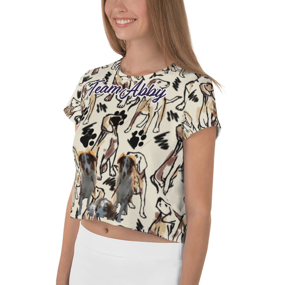 Miseru | Team Abby Hunde Fan Crop-Top Shirt - Miseru