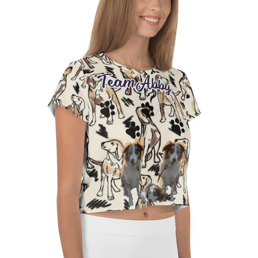 Miseru | Team Abby Hunde Fan Crop-Top Shirt - Miseru