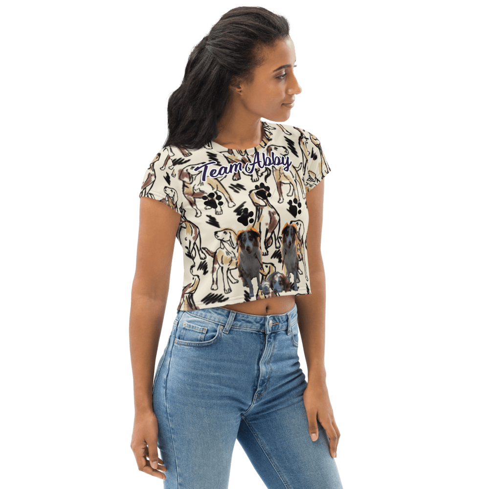 Miseru | Team Abby Hunde Fan Crop-Top Shirt - Miseru