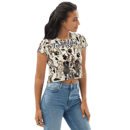 Miseru | Team Abby Hunde Fan Crop-Top Shirt - Miseru