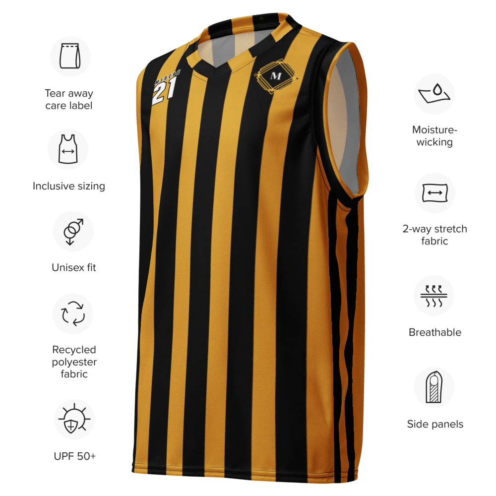 MISERU | Recyceltes Unisex-Basketballtrikot - Miseru