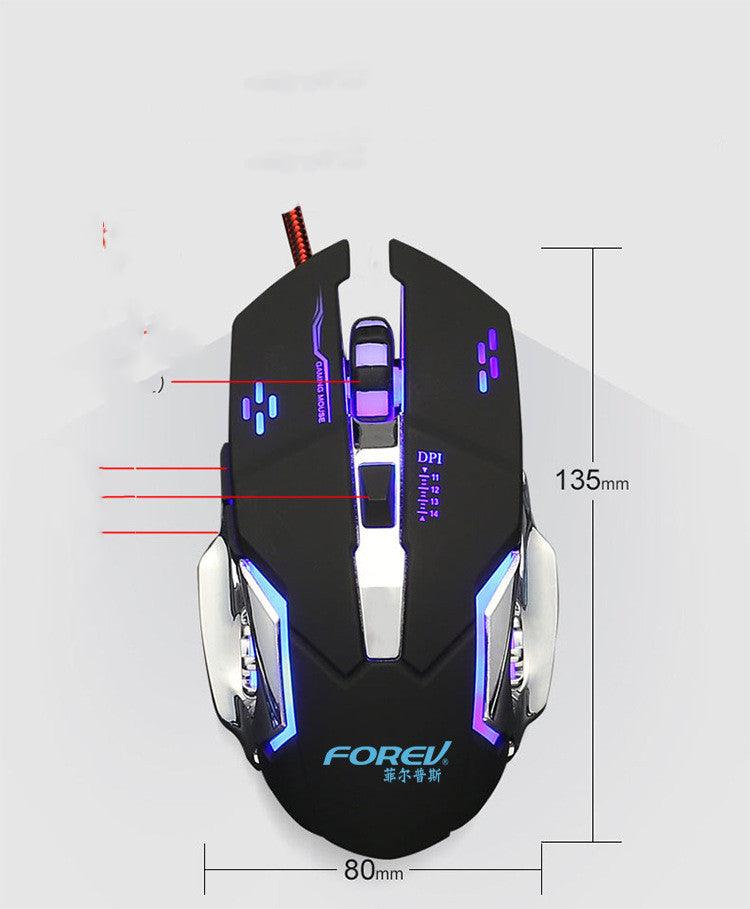 FOREV Gaming Maus USB Leuchtend - Miseru