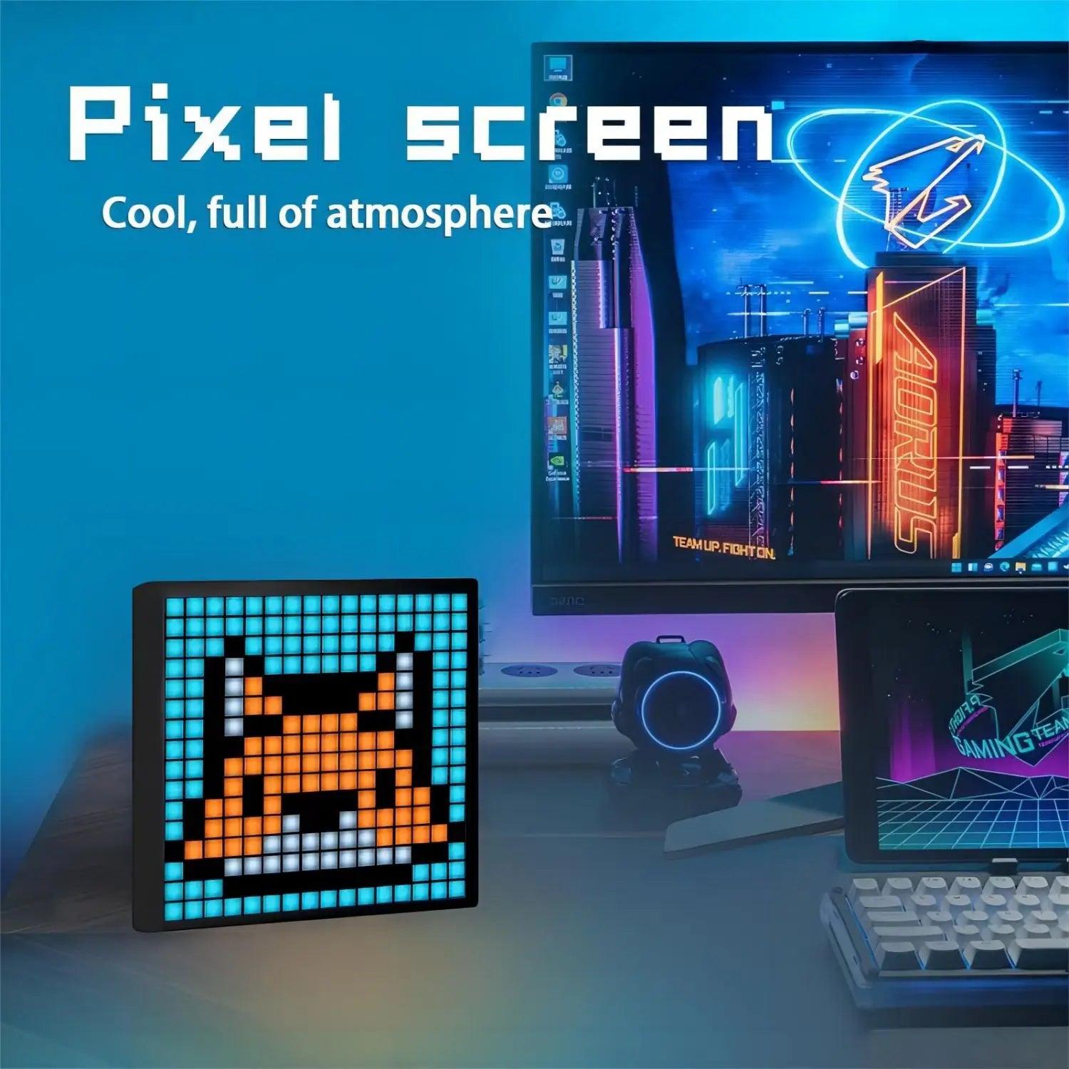 Intelligente LED-Matrix-Pixel-Anzeige RGB DIY Graffiti Bluetooth App-Steuerung Kunstdisplay für Gaming-Raumdekoration Cooler Animationsrahmen - Miseru