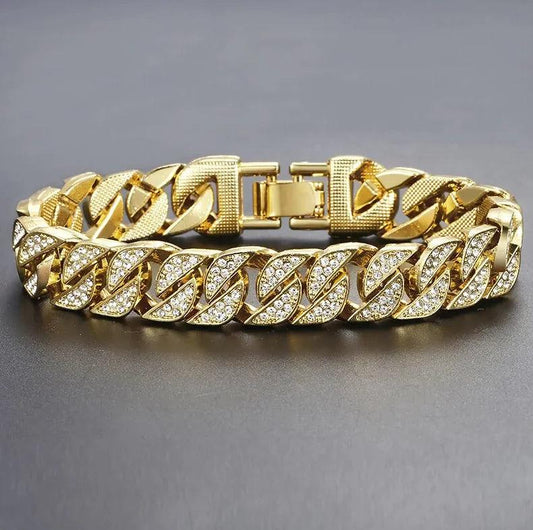 Kubanisches Kettenarmband Miami Curb | Miami Curb Cuban Chain Bracelet - Miseru