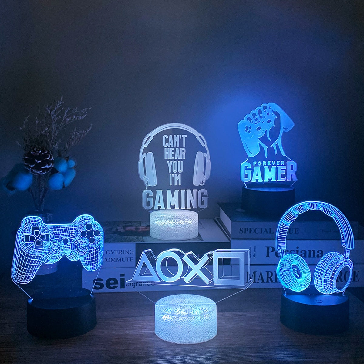 3D LED Gaming Setup RGB-Lampe Spielzimmer - Miseru