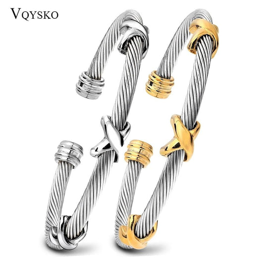 VQYSKO Edelstahl Armbänder Gold & Silber - Miseru