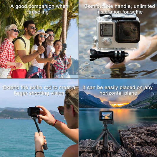 Gopro Vlog Stativ Faltbares Stativ Tragbares Mini-Einbeinstativ für Go Pro Hero 11 10 Black Session Osmo Action Camera Zubehör - Miseru