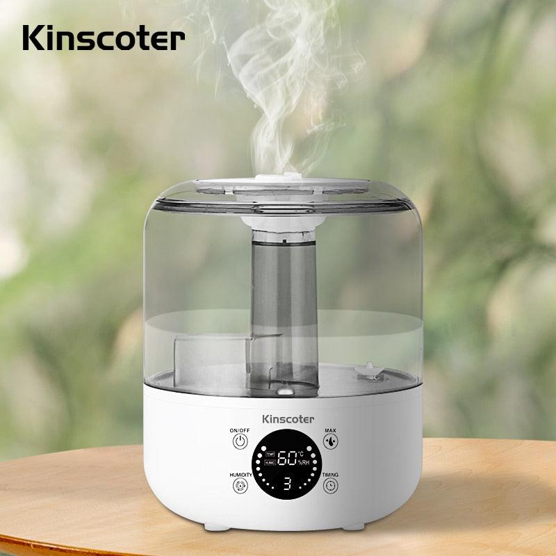 Kinscoter Ultra Large Capacity 3L Luftbefeuchter Luftreiniger Schneller Versand Aromadiffusor mit ferngesteuerter Luftfeuchtigkeitseinstellung - Miseru